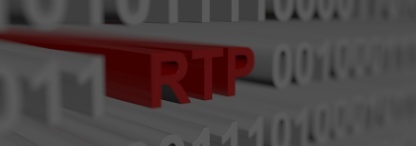 White binary code with RTP in red letters amongst it