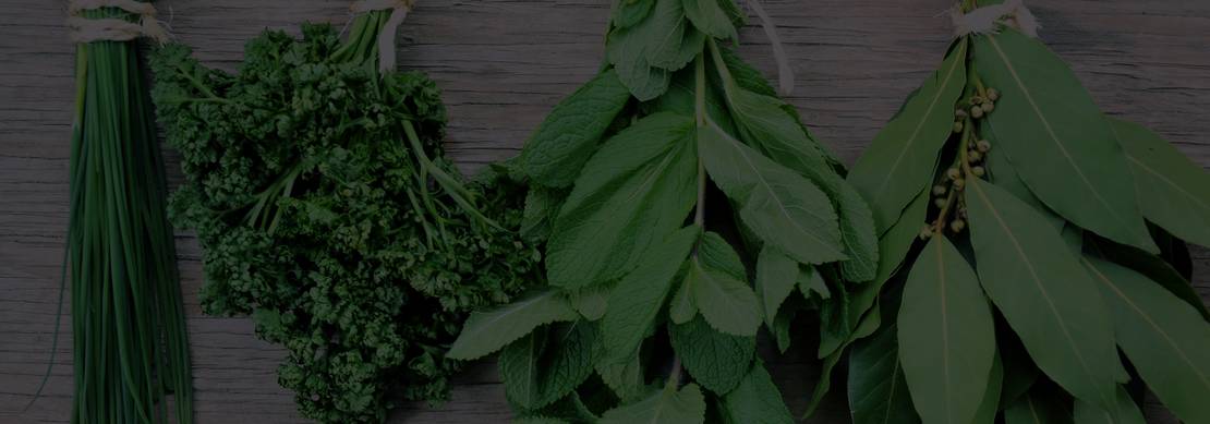 a few green herbs that you can grow yourself in the yard or on the balcony and then add to home cooked dishes